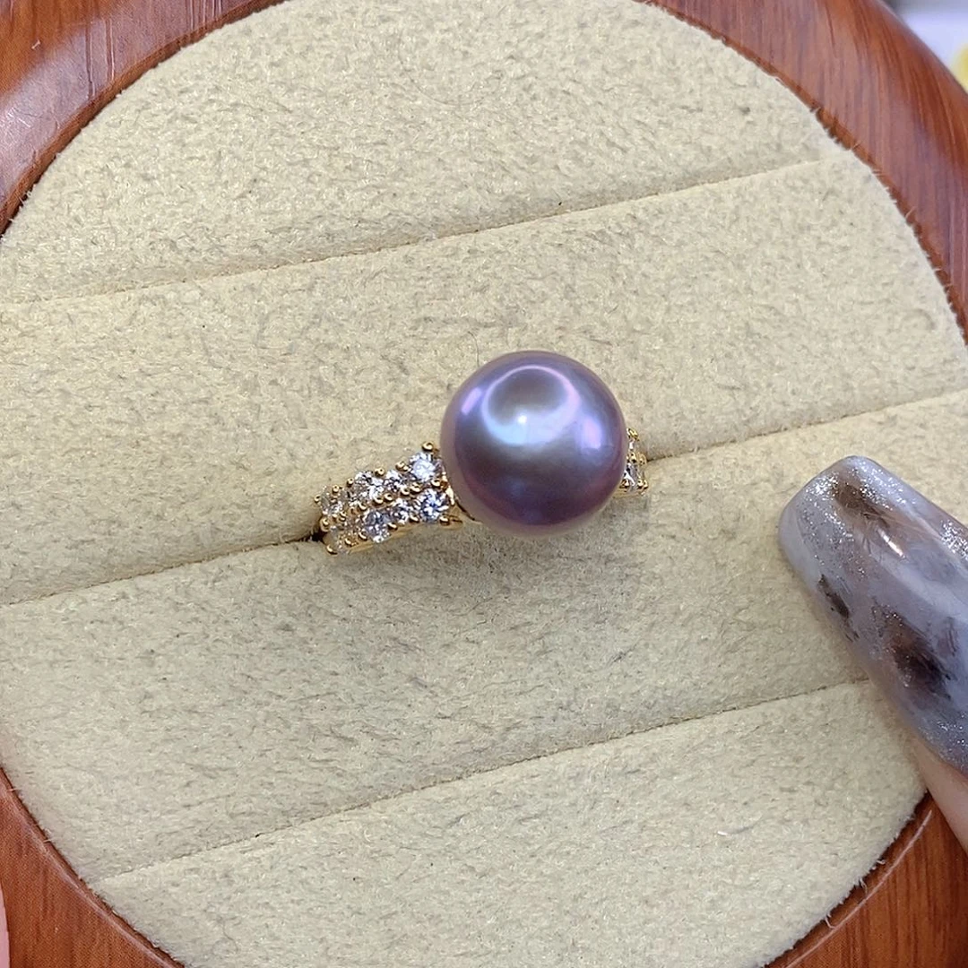 淡水珍珠合金戒指F