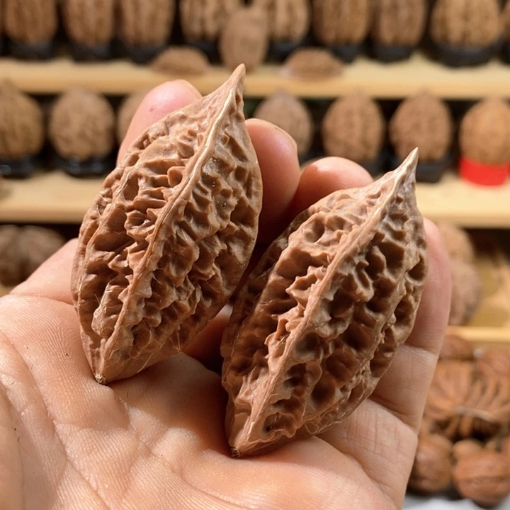 文玩核桃把件柳叶