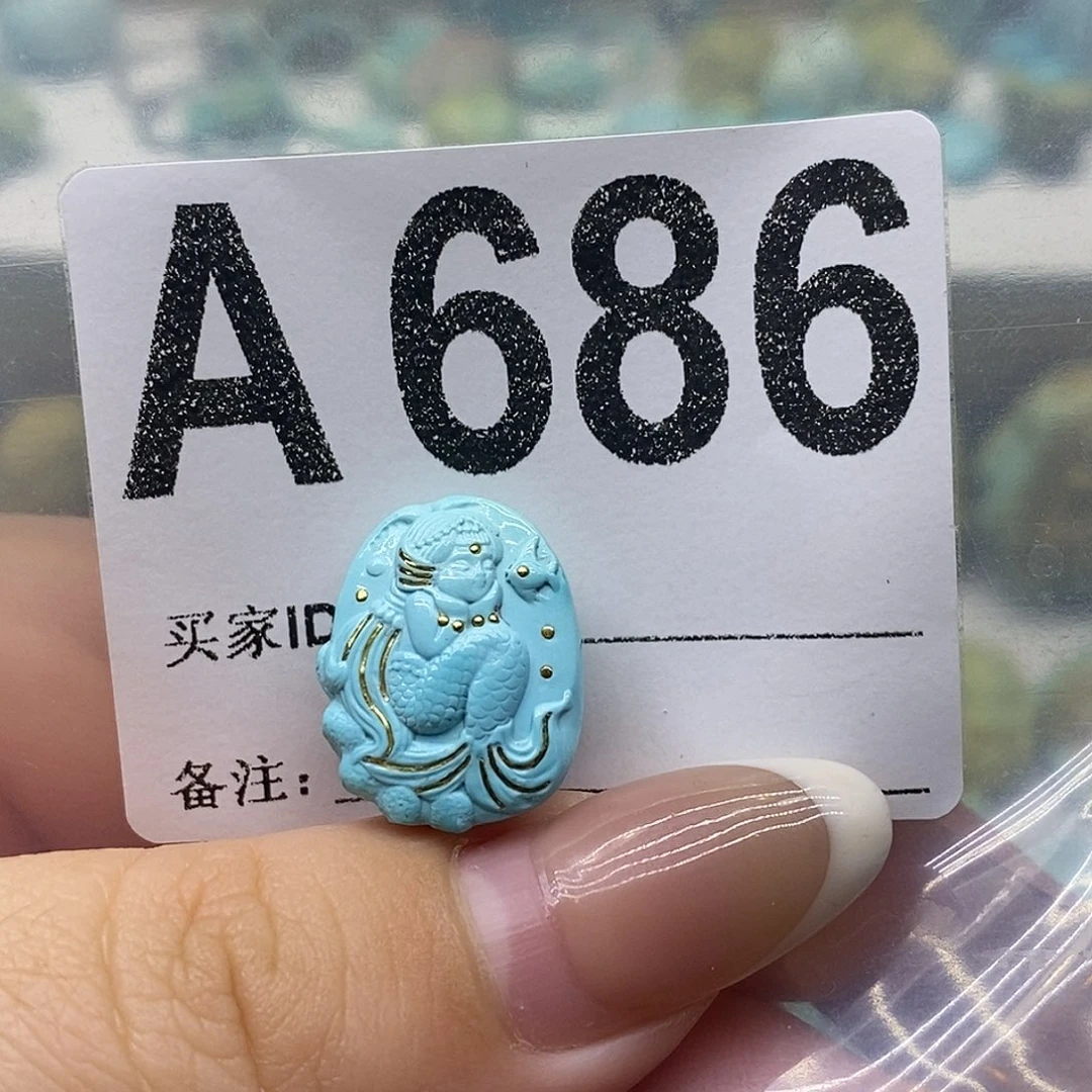 未镶嵌绿松石绿松石配饰定制