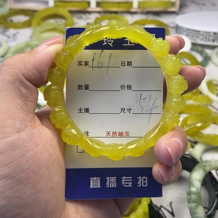 貓***๑蛇纹石玉未镶嵌手镯