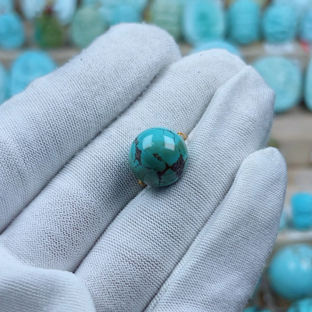 绿松石未镶嵌珠宝奇石12mm
