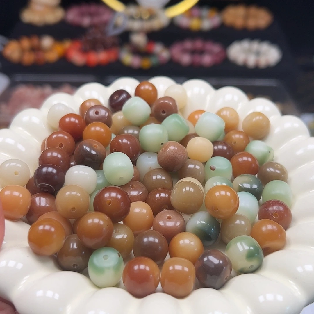 菩提根/象牙果手串瑕疵非料桶混1000颗