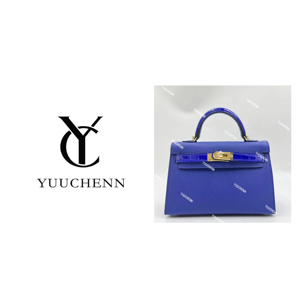 YUUCHENN【手工定制】19cm原创设计高定真皮包 HH3954