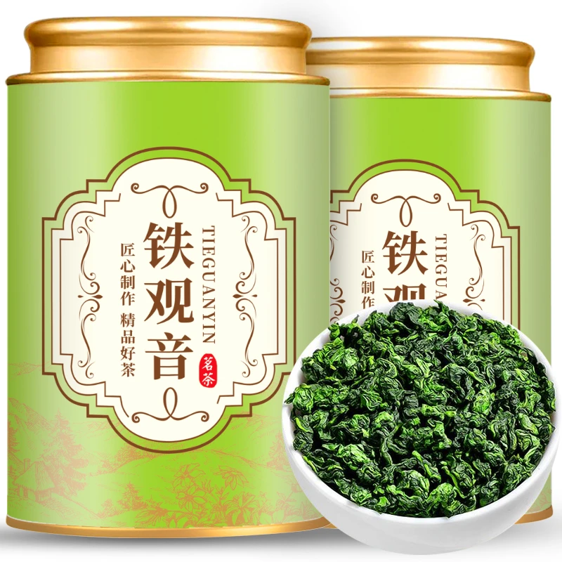 安溪原产铁观音罐装新茶清香型茶叶兰花香口粮茶