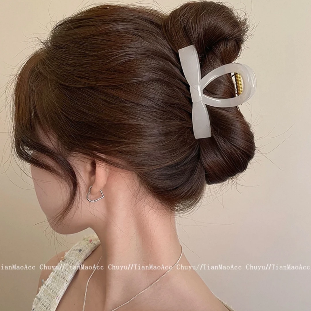 2025新升级3代版本复古女发夹发量稀少专用8cm耐摔高质感韩版ins