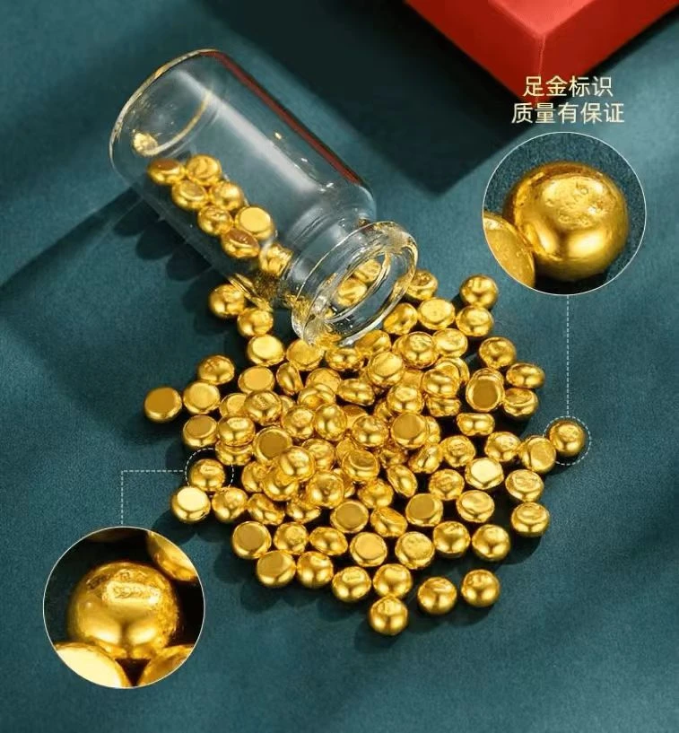 足金999 投资金 金豆豆一颗一克 多样性发其一