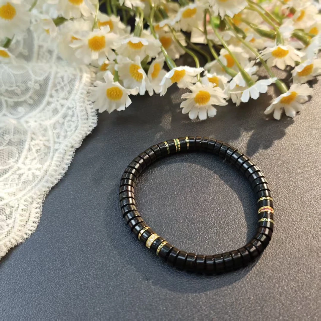 非金属木质手链 CX58印尼椰直切手链6+（多样发其一）