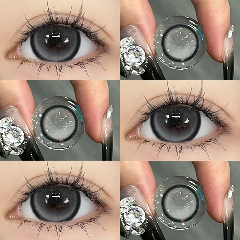 EyeMay艾魅半年抛美瞳新品推荐三明治工艺灰色水润素颜感隐形眼镜