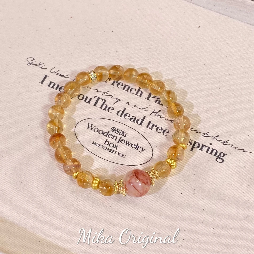 【无名小花】水晶手串 个性精致多样性发一颜色微差