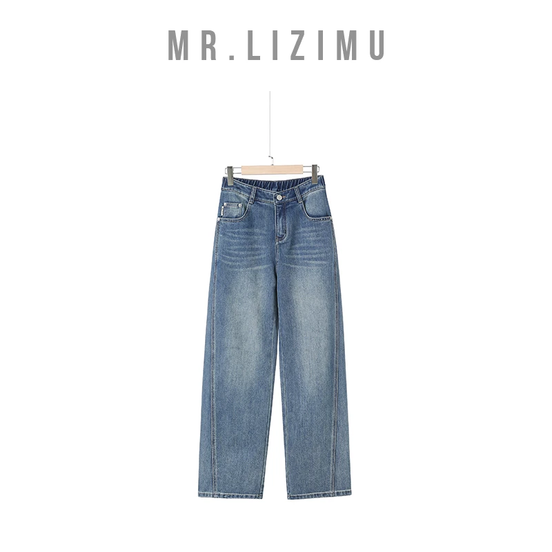 李子木先生「夏季」经典直筒牛仔裤女款爆款2025新款五一轻奢牛仔裤
