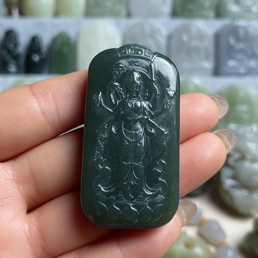 和田玉未镶嵌挂件