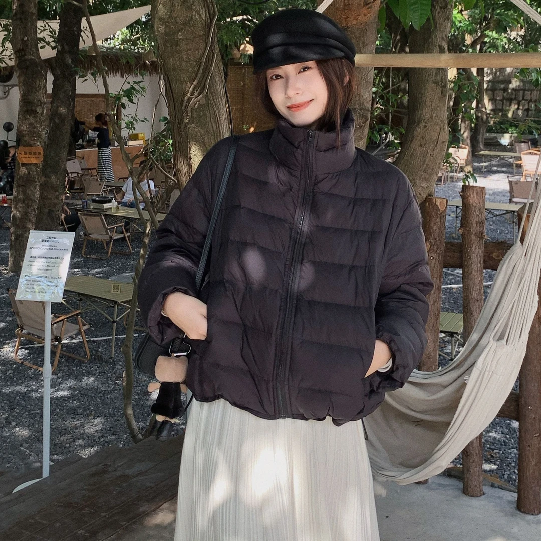 SUNCC自制 排骨精 90白鸭绒保暖御寒气质显瘦时尚百搭设计羽绒服