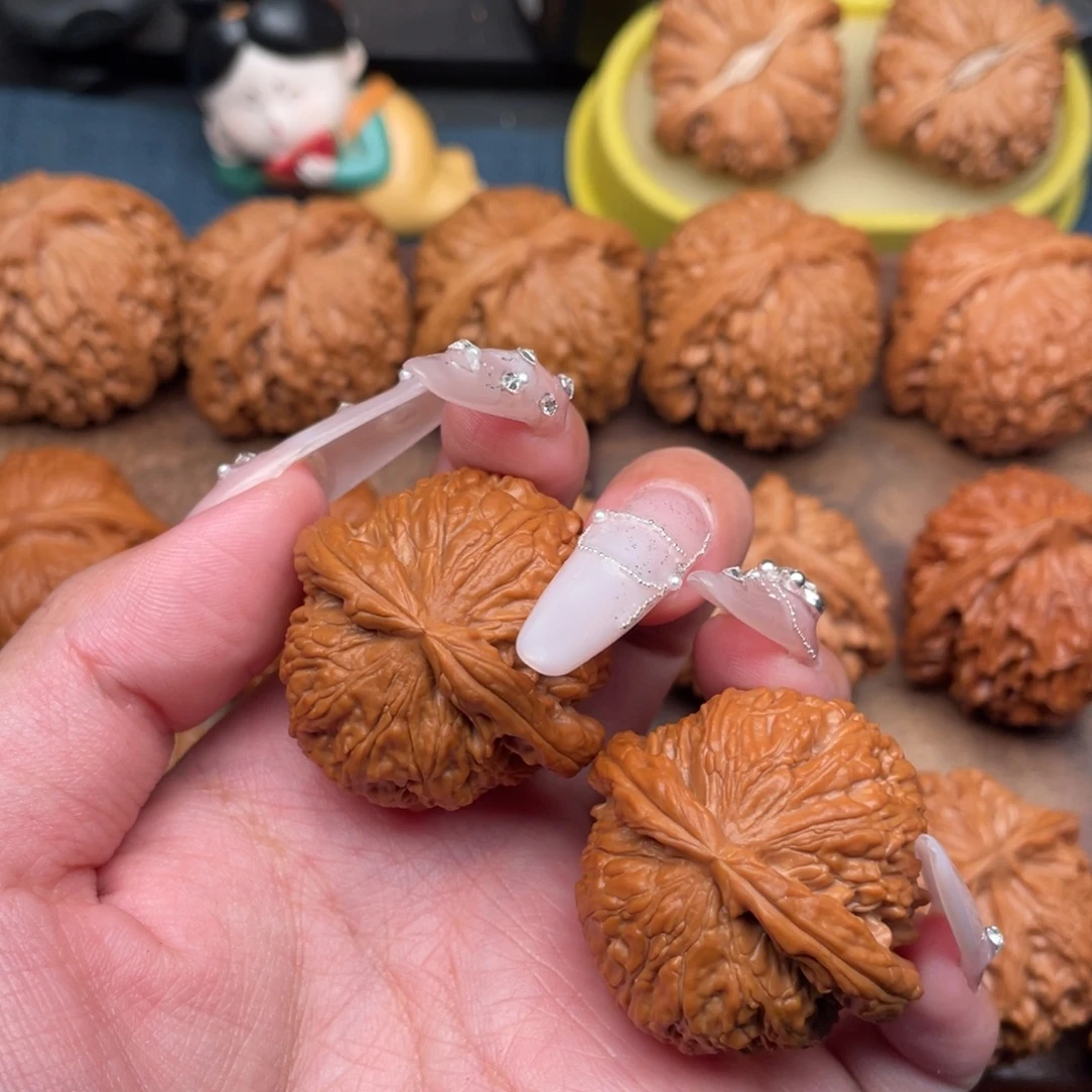 把件文玩核桃全品，红皮白狮子37