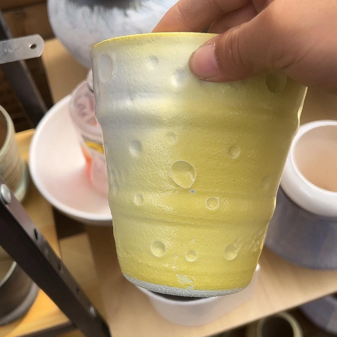 景德镇陶瓷月球表面口12高13.5