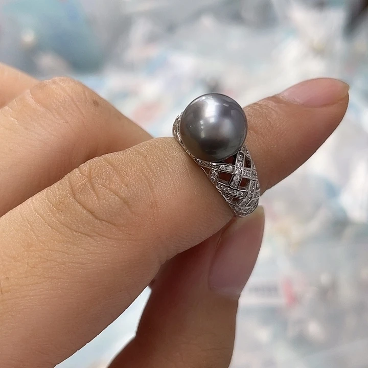 海水珍珠手绳银S925镶嵌