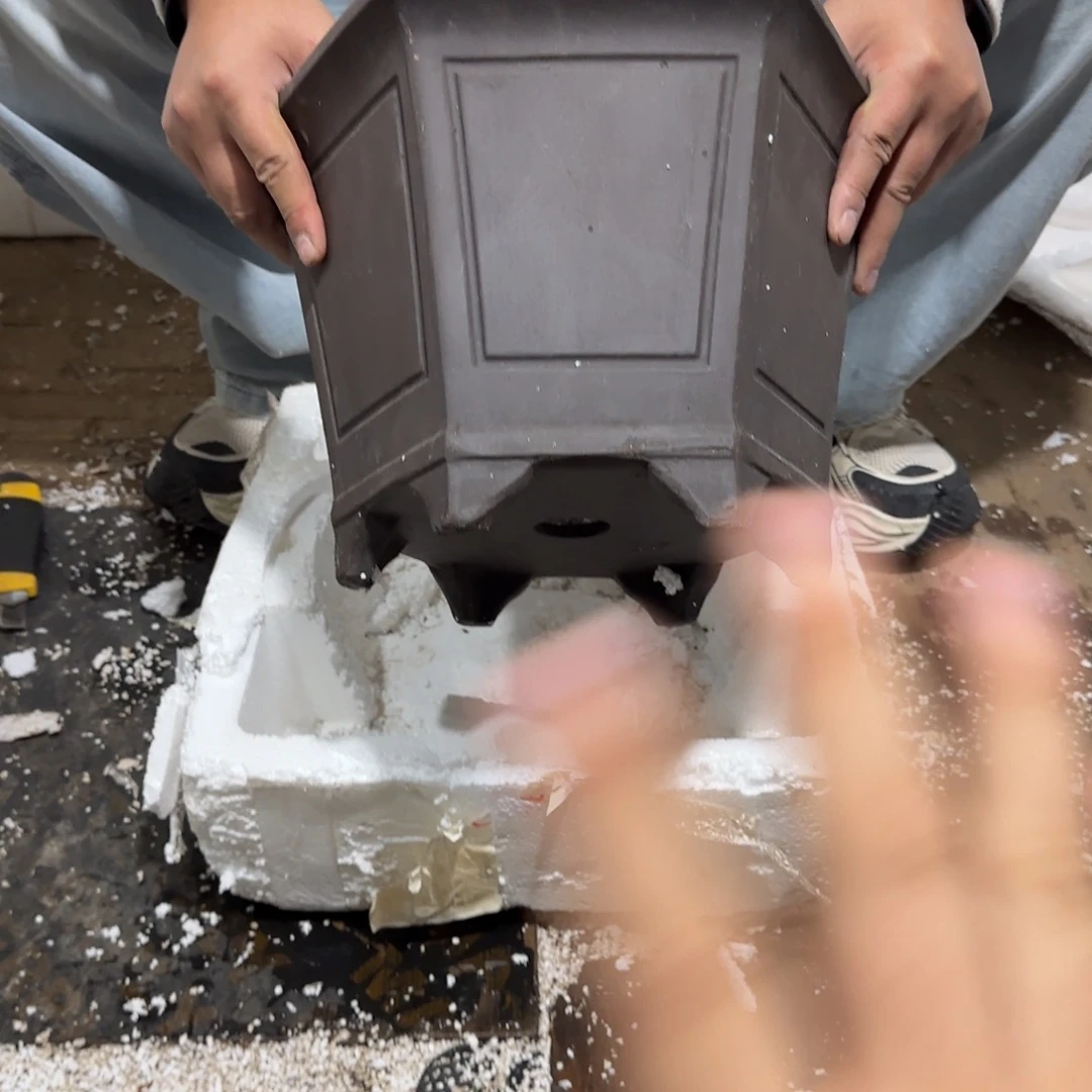 紫砂花盆口径27.23.17口径