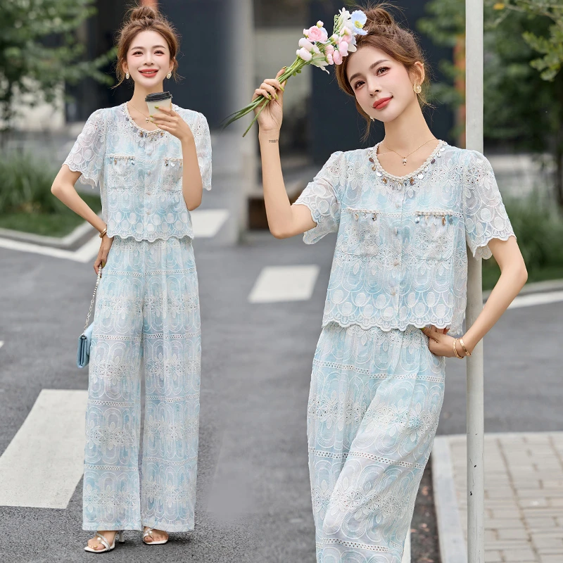 小香风时尚套装2025年新款女夏季轻奢高级感减龄洋气质漂亮一整套