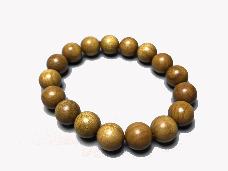 福利品金丝楠木枯木料手串1.2乘17颗