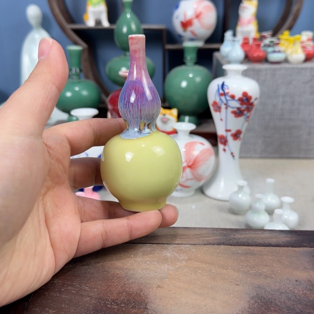 陶瓷手工小花器摆件