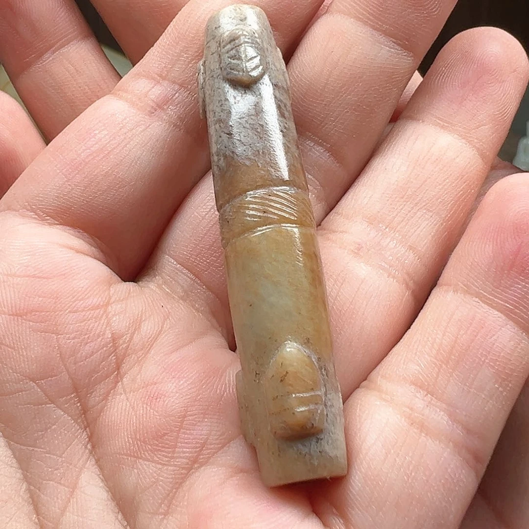 【闪购商品】和田玉颈饰未镶嵌小**鱼