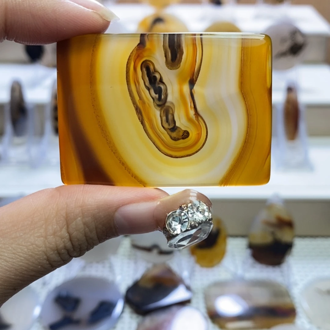 玛瑙/玉髓未镶嵌吊坠(不含链)