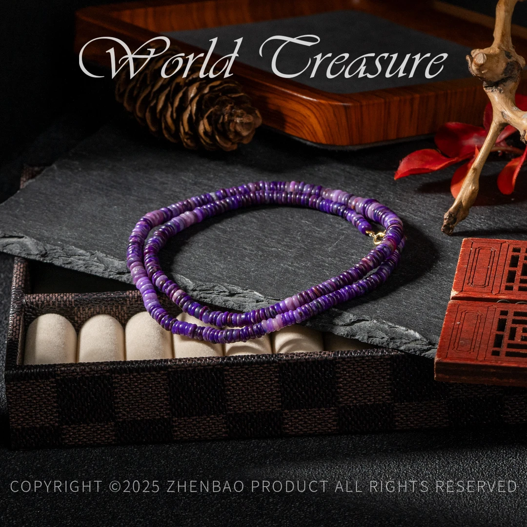 全玉化舒俱来算盘珠项链/45cm+-/4-6mm/多样性发一/P11792/18/孤