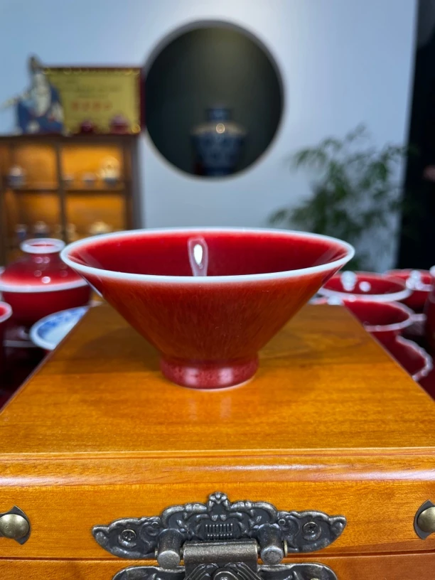 闻轩坊原矿郎红 斗笠杯