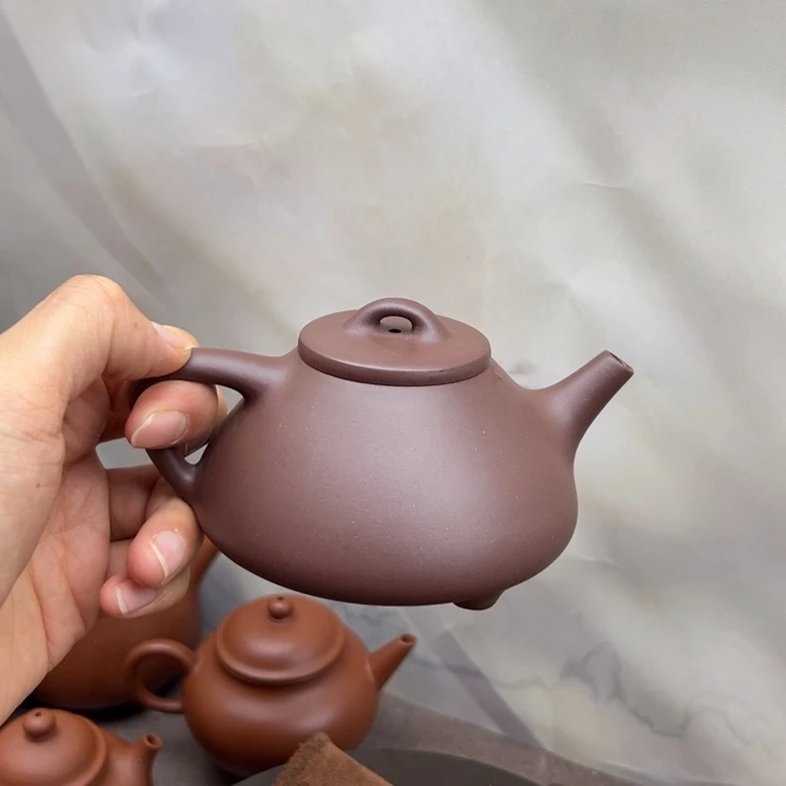 紫砂茶壶紫泥子冶200c c