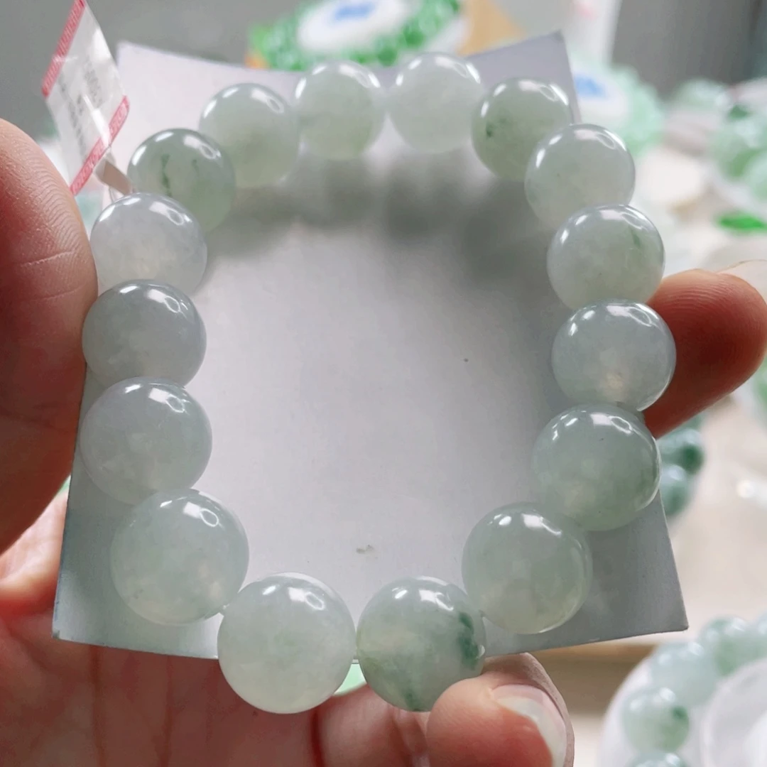 翡翠未镶嵌手链手串12.8