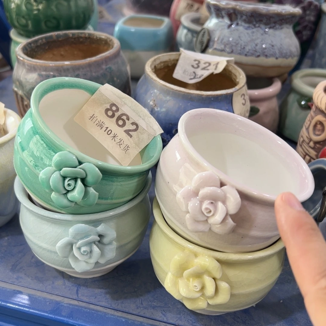 陶瓷陶瓷多肉花盆@@