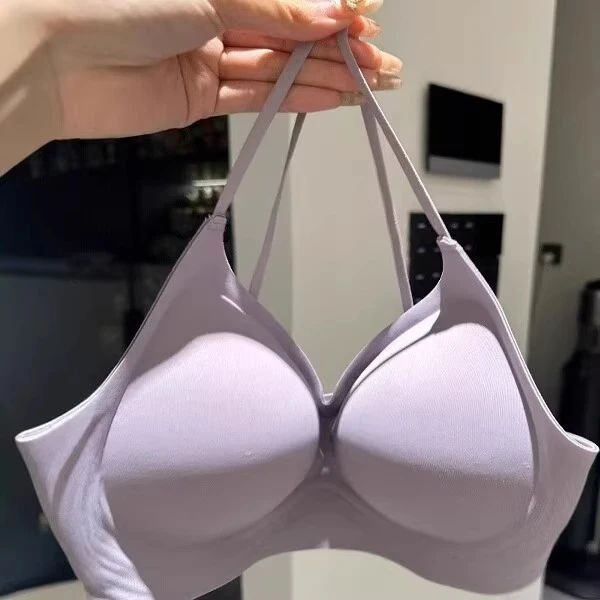 无痕奶皮外扩显大显腰细内衣女2025年新款漫画胸小胸聚拢固定文胸