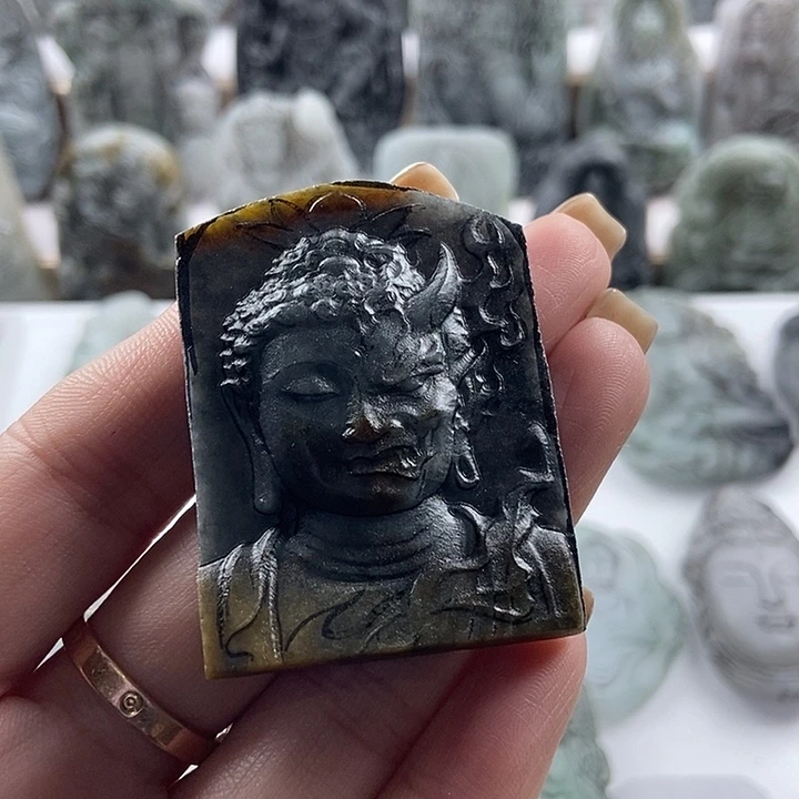 定制翡翠未镶嵌吊坠