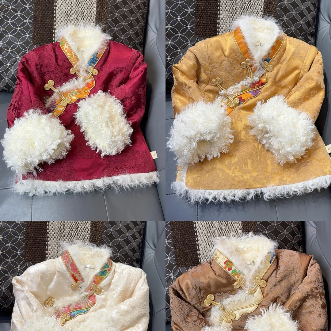 儿童藏式加绒短款外套