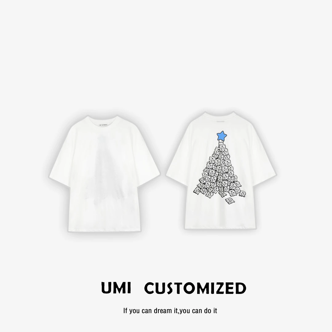 UMI "发财T" 2025春夏新疆棉圆领休闲百搭宽松防晒T恤  COSTOMZED