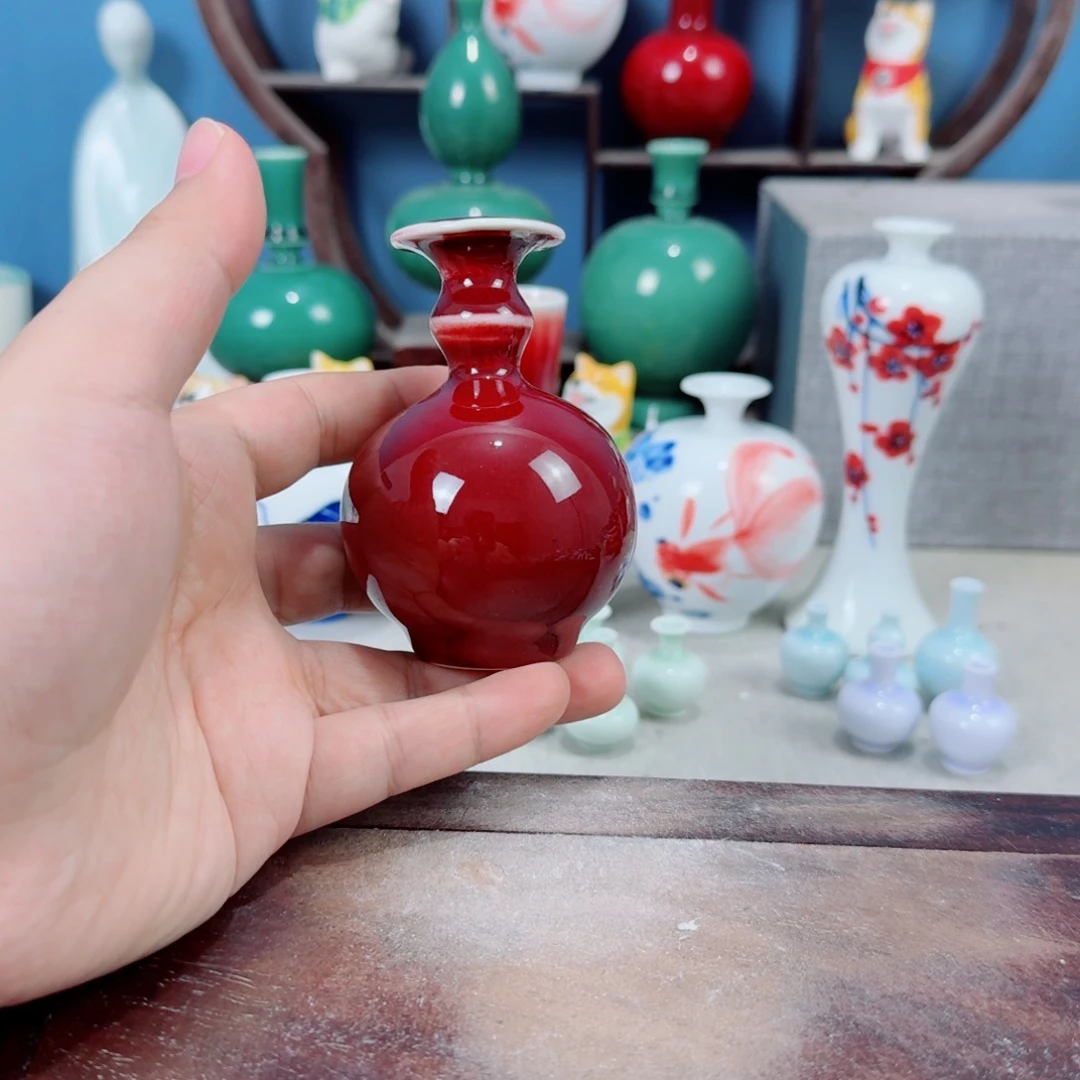 陶瓷手工小花器摆件