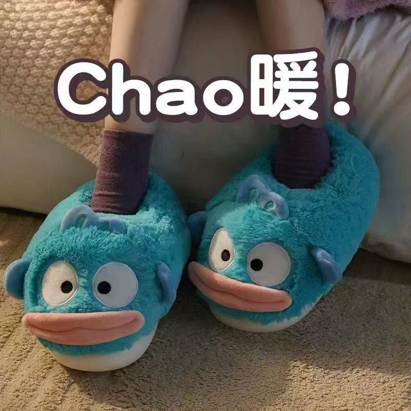 萌萌小丑鱼秋冬季节情侣款棉拖2025毛茸茸可爱室内家居保暖防滑