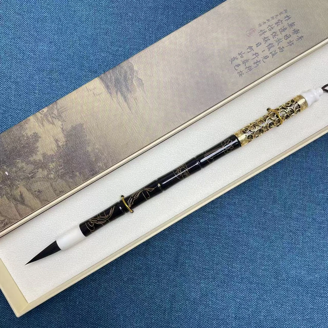 D022 定制高货毛笔一支 礼盒装（清水试笔 沾墨不退）