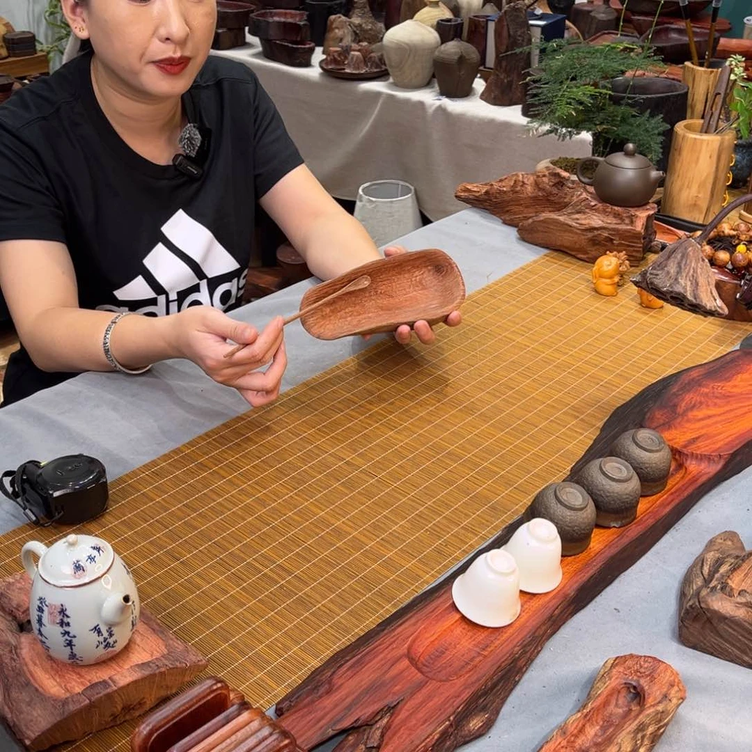 缅甸花梨茶则套组