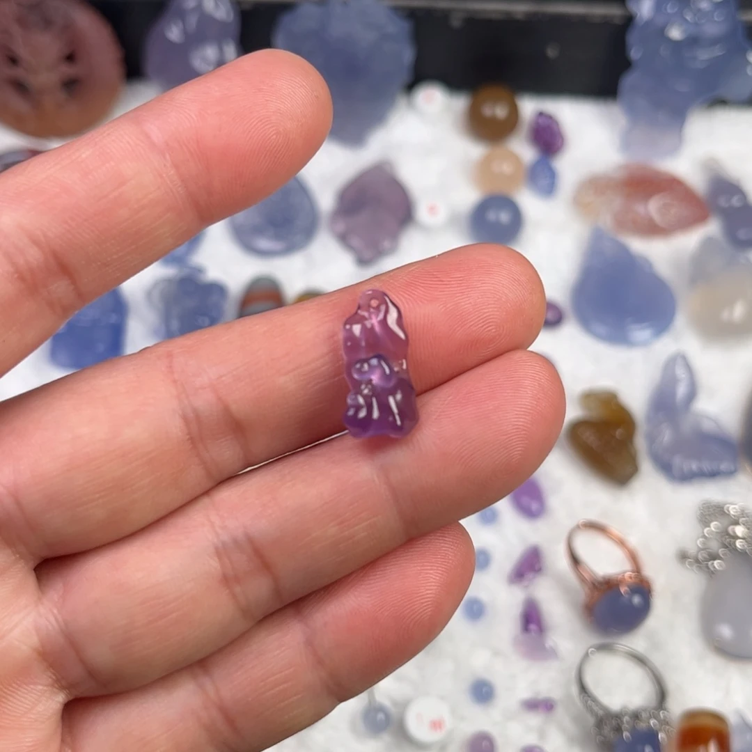 玛瑙/玉髓未镶嵌颈饰随形叶子