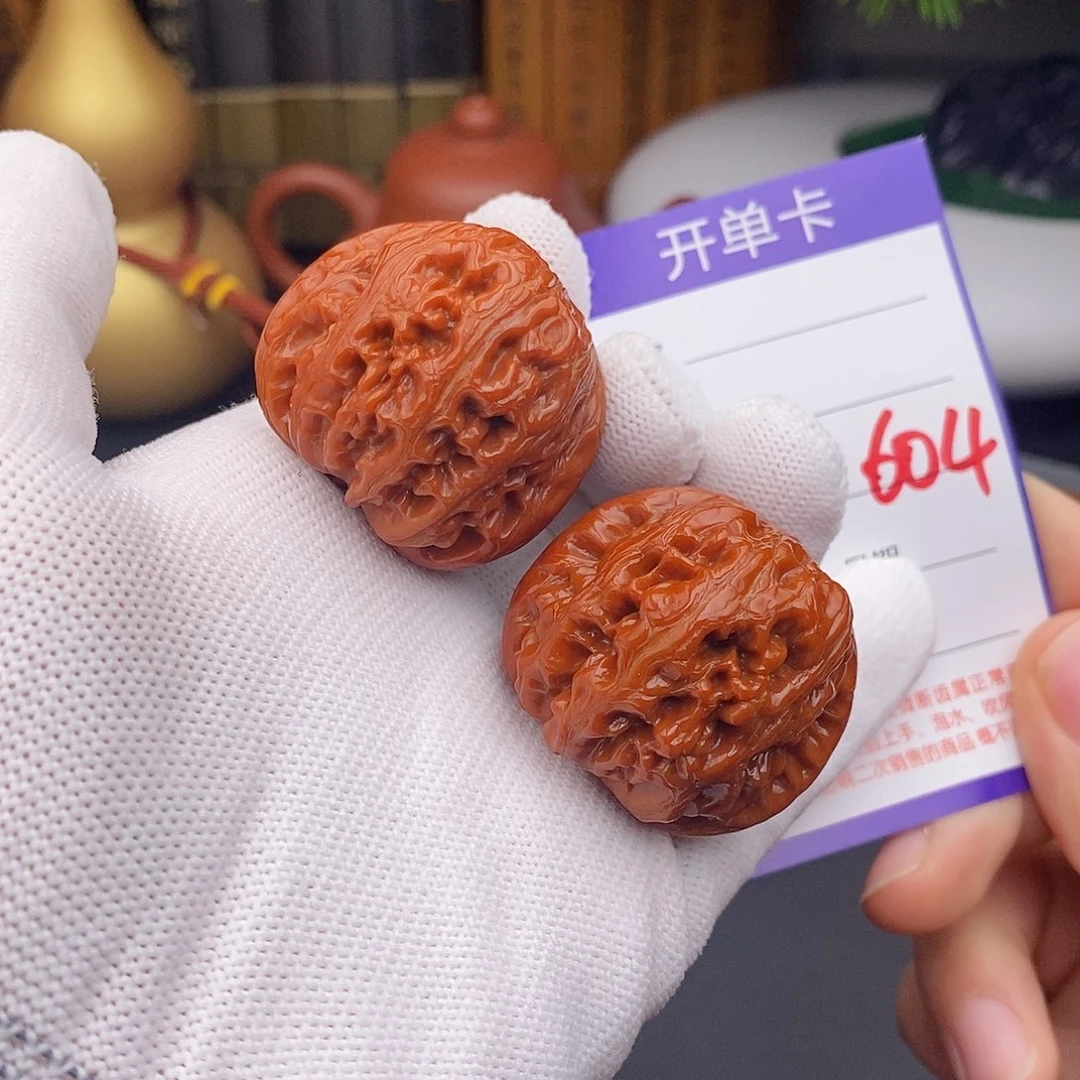 文玩核桃把件40元宝