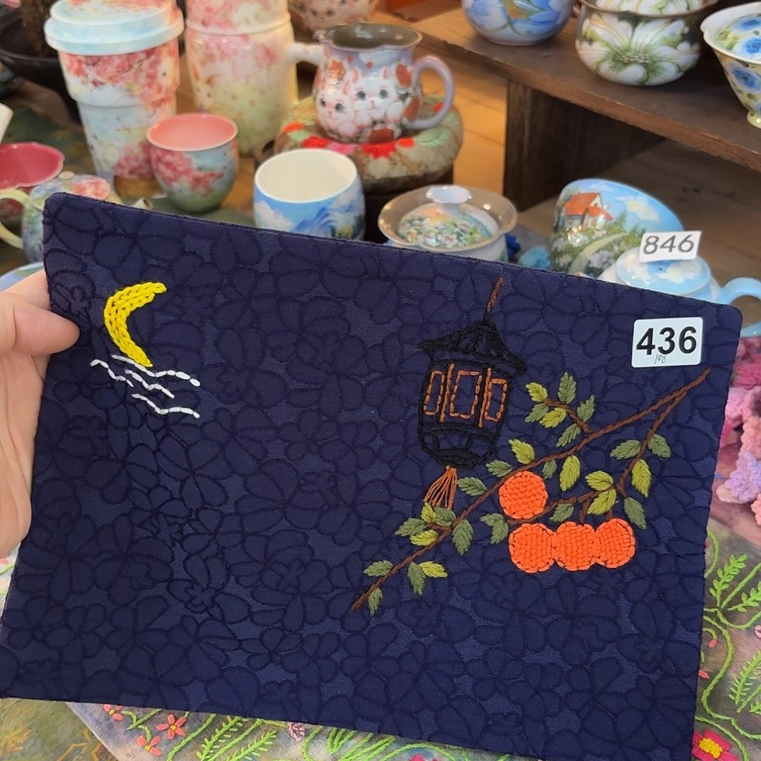 规格20.30刺子绣茶席