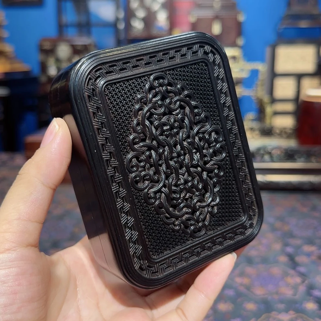 【闪购商品】黑酸枝木类成套家具香盒