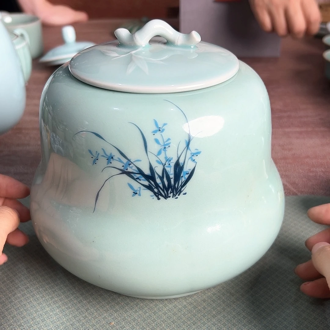 龙泉云间青瓷小米茶器