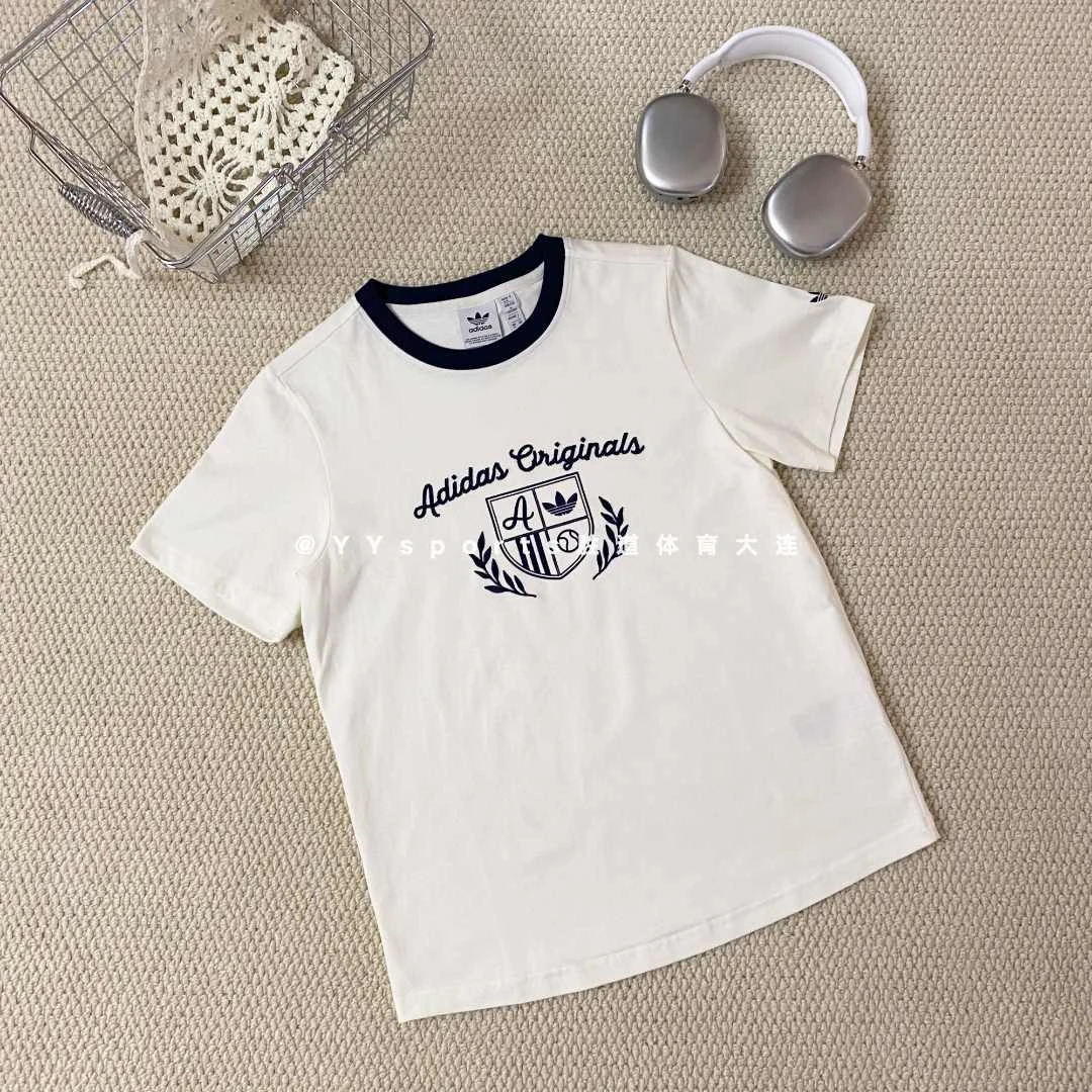 adidas/阿迪达斯三叶草女款时尚休闲舒适透气短袖T恤JM8009