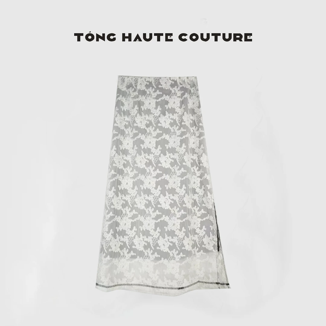 【月下华尔兹】25年早春新款重工蕾丝显瘦半身裙 YQ045