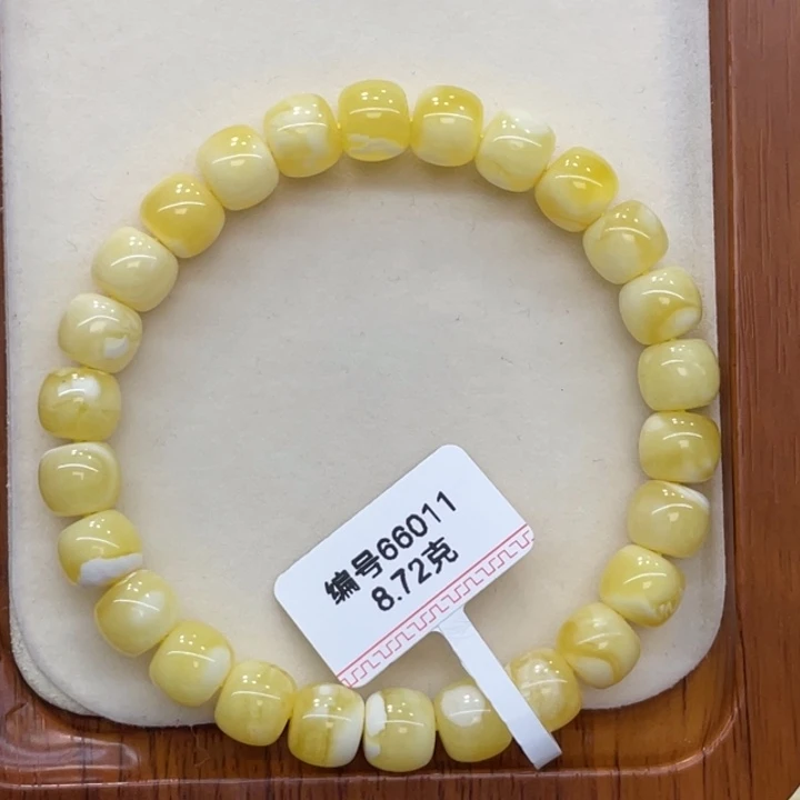 琥珀未镶嵌手链蜜蜡