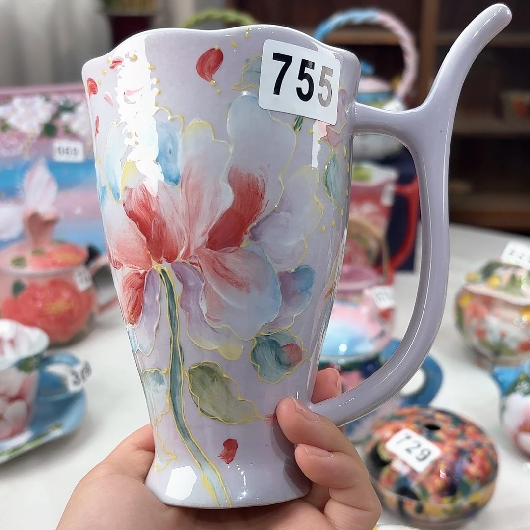 嘟***ﾟ景德镇手绘高温釉下彩陶瓷茶具