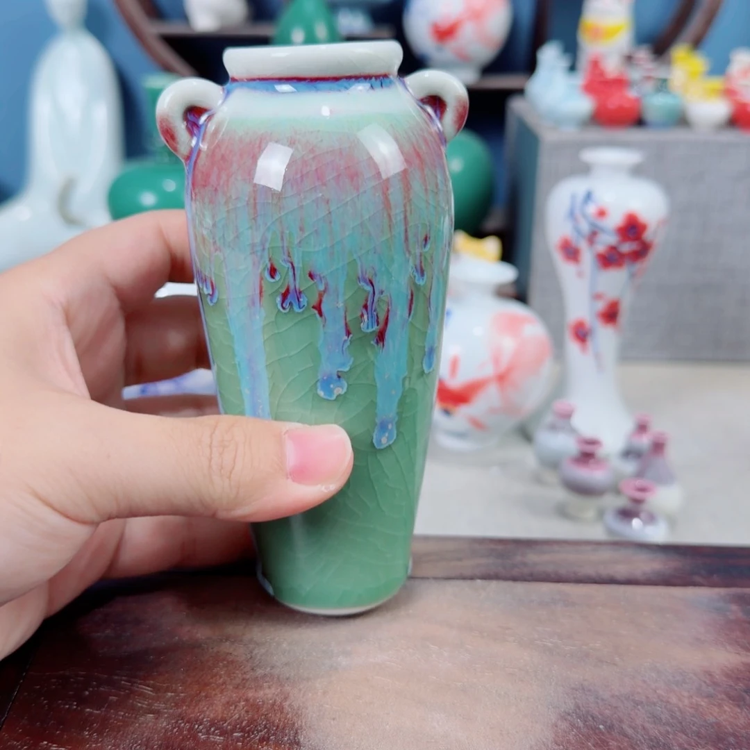 陶瓷手工小花器摆件