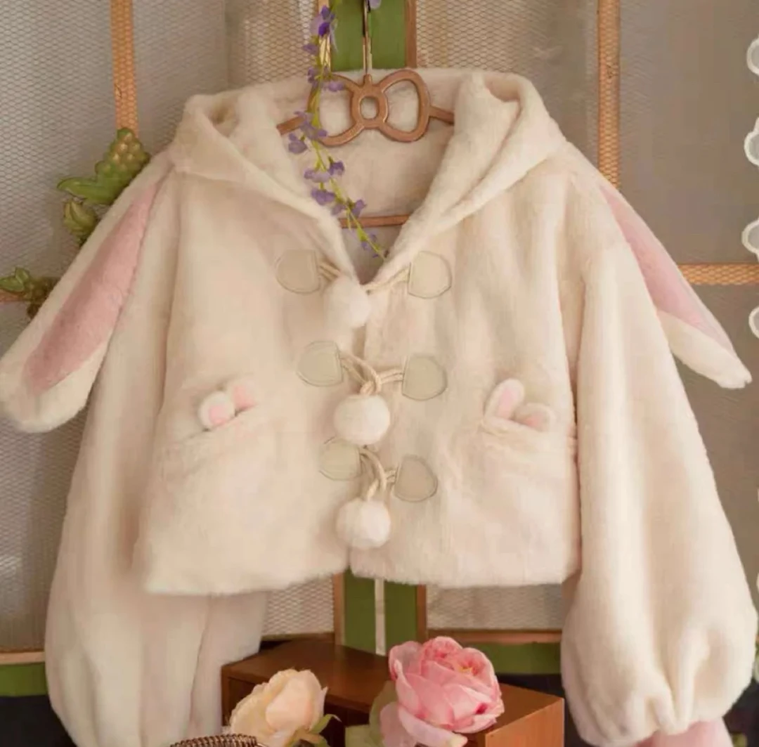 【清仓外套】卡卡兔毛绒外套