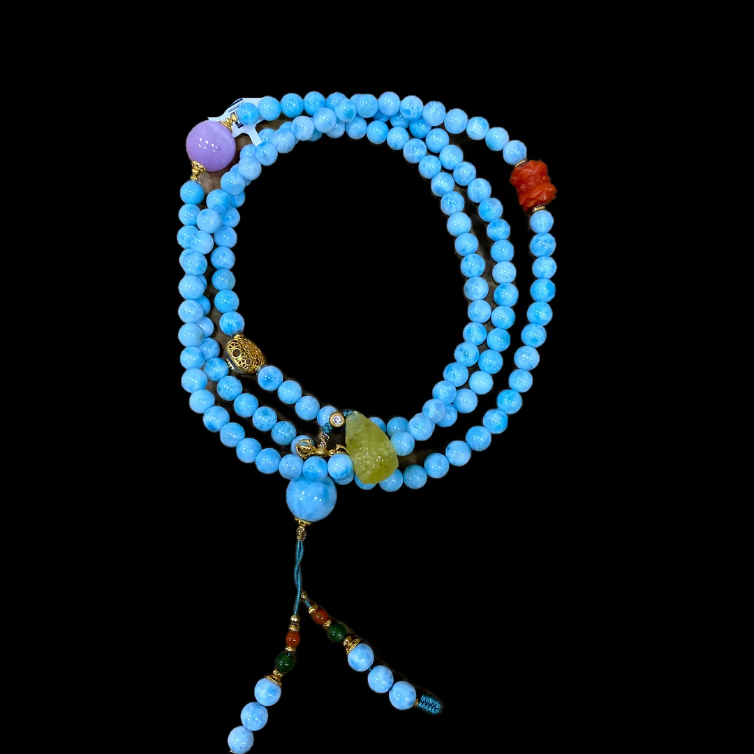 V7708海纹石项链孤品